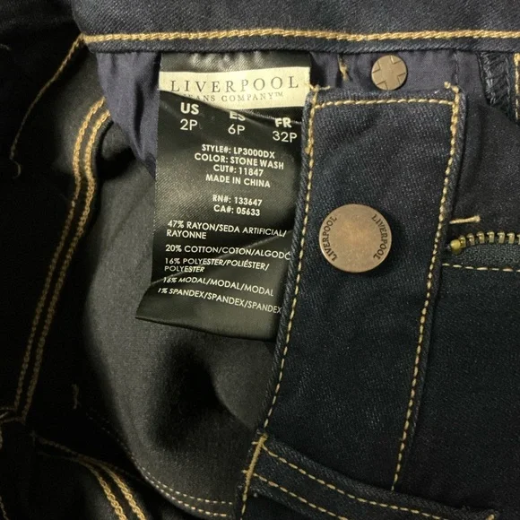 Liverpool Jeans Company Dark Blue Straight Leg Jeans
A8 - Picture 6 of 6